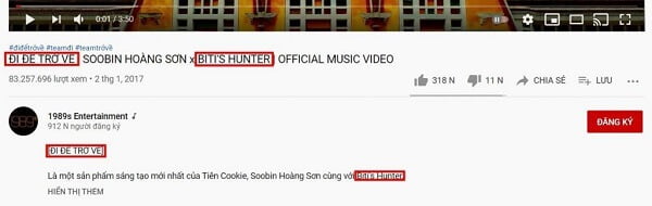 Mô tả video khớp với tiêu đề video tăng tỉ lệ hiển thị SEO Youtube