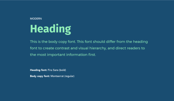 Cặp chữ #5: Tiêu đề dùng font chữ hiện đại + Nội dung dùng font sans-serif | Ảnh 1
