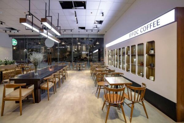 Một góc không gian tại Effoc Coffee cơ sở FLC Sea Tower, Quy Nhơn