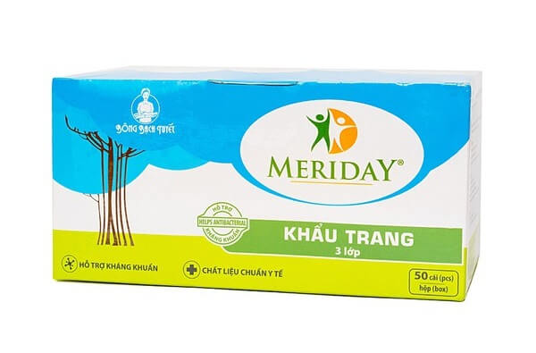 Khẩu trang y tế Meriday Bông Bạch Tuyết
