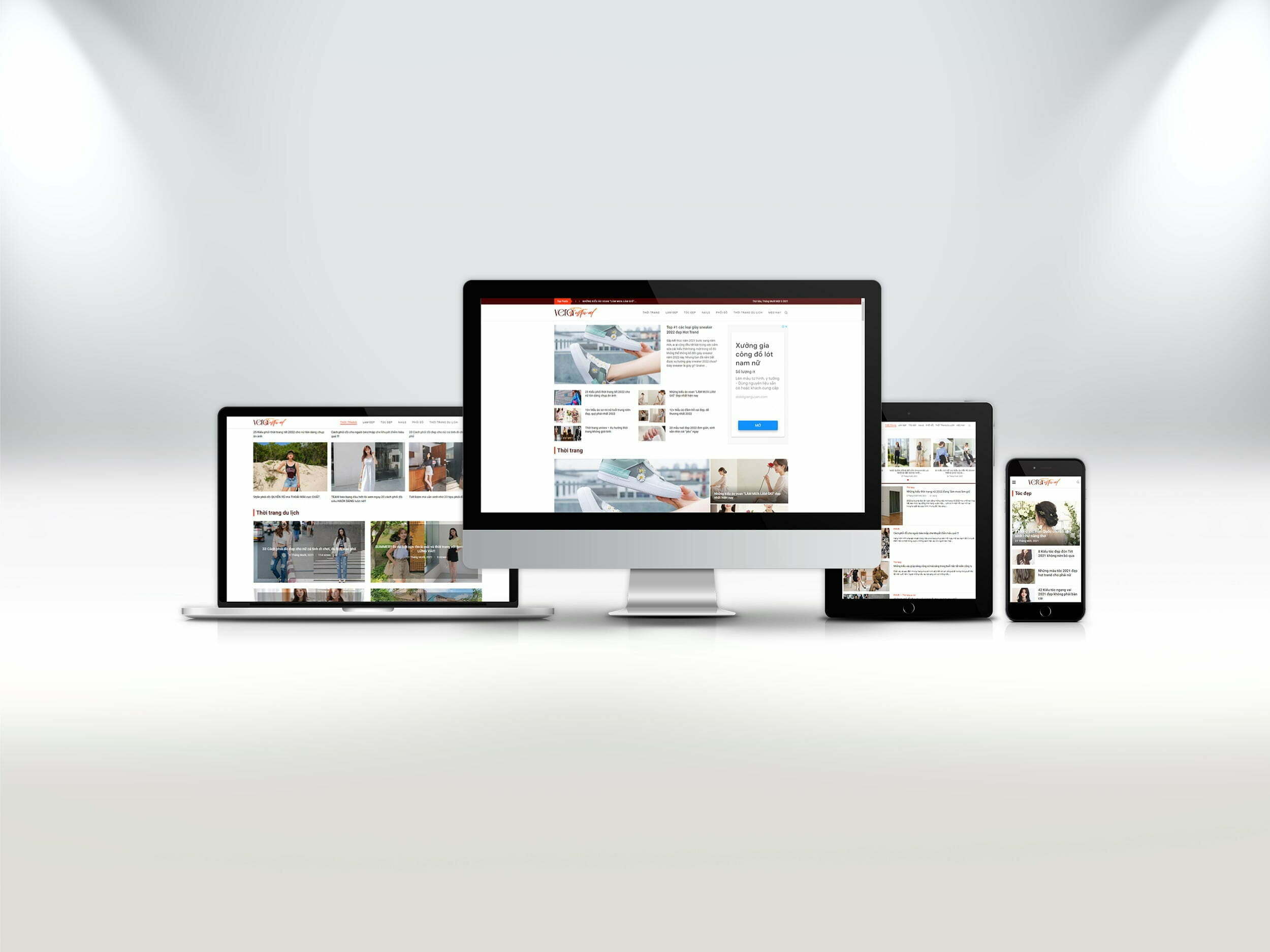 Thiết kế website Vera Festival (lĩnh vực: News Fashion)
