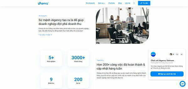 Facebook Chat Plugin sau khi được tích hợp